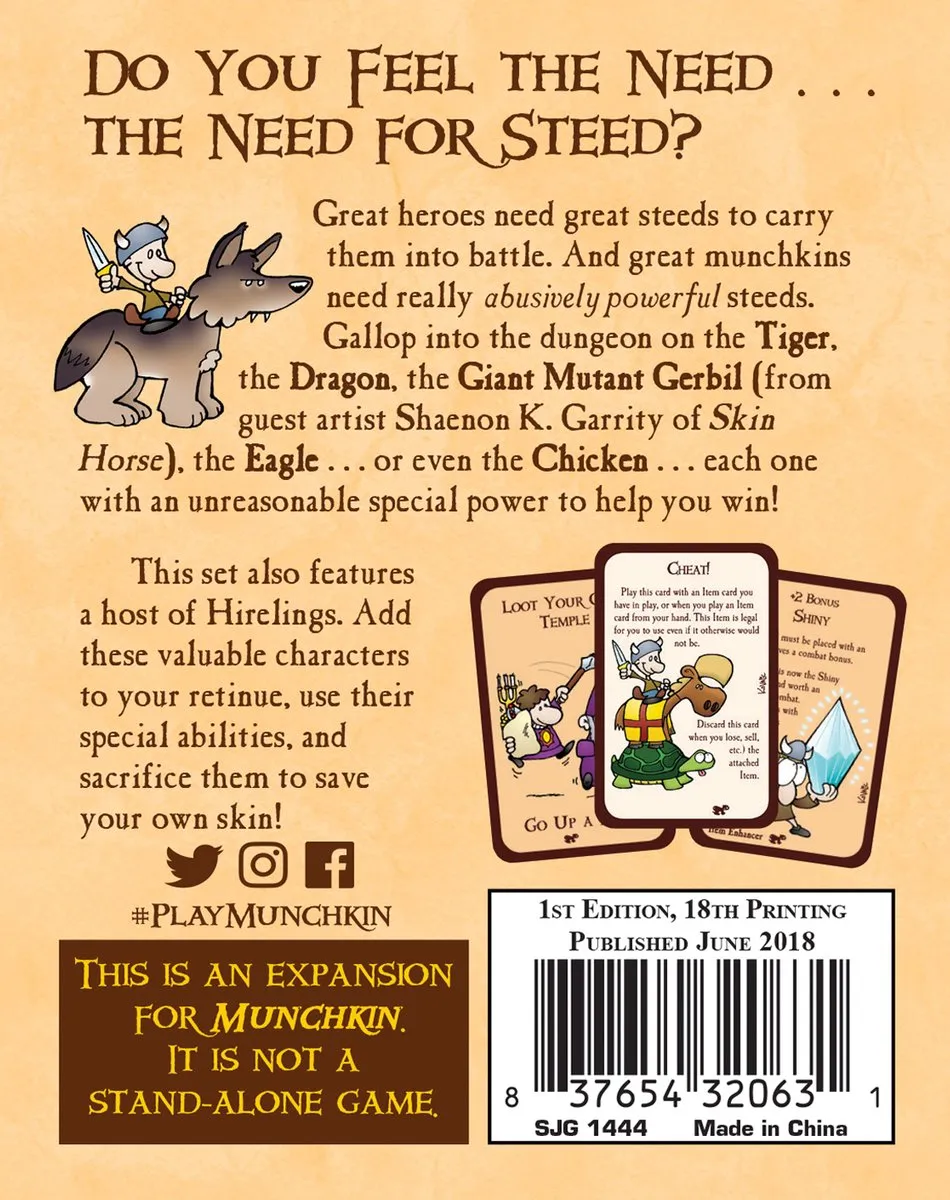Steve Jackson Games Munchkin 4 The Need For Steed Uitbreiding