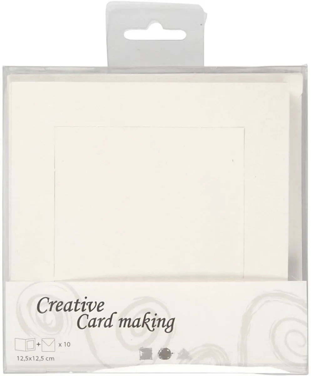 Creativ Company Passepartout 12,5x12,5cm - Crème - 20 Stuks