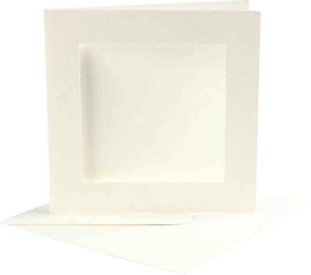 Creativ Company Passepartout 12,5x12,5cm - Crème - 20 Stuks