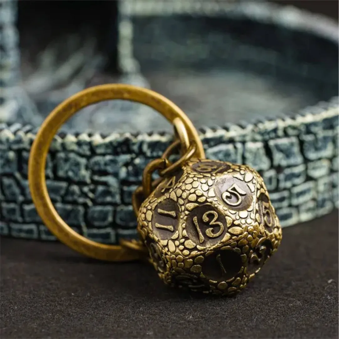 Lapi Toys DnD D20 Sleutelhanger - Goud