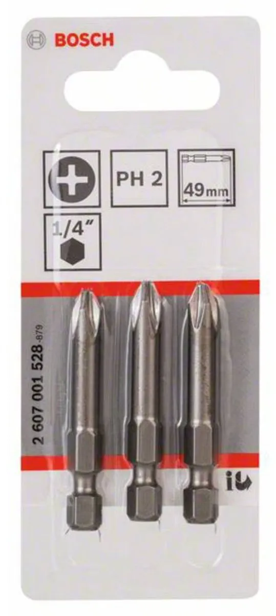 Bosch Bit PH 2 49mm - 3 Stuks