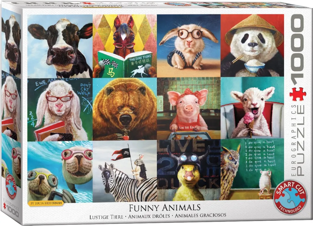 Eurographics Grappige Dieren Puzzel 1000 Stuks