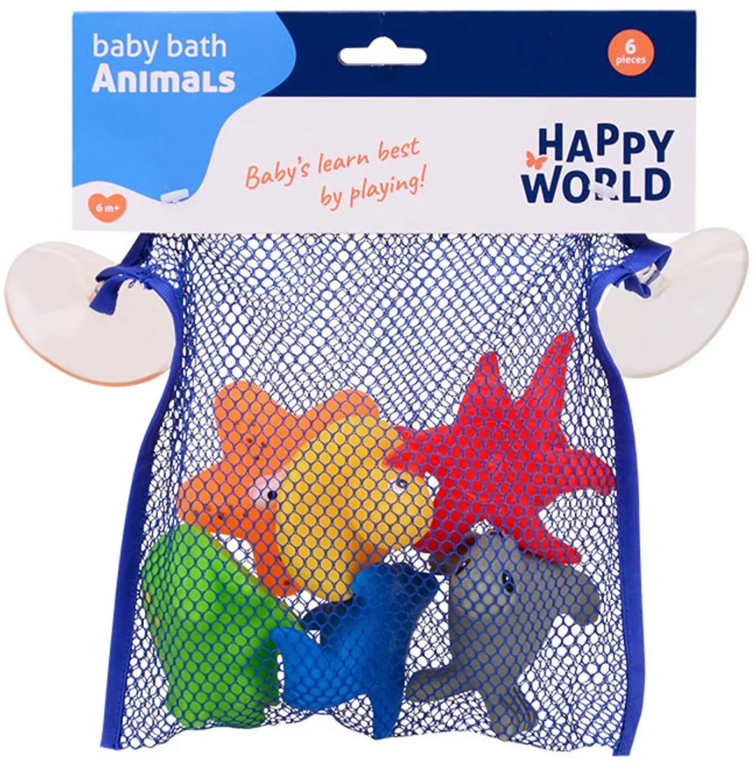 Johntoy Happy World Play 6 Badspeeltje 22274 - Multikleur