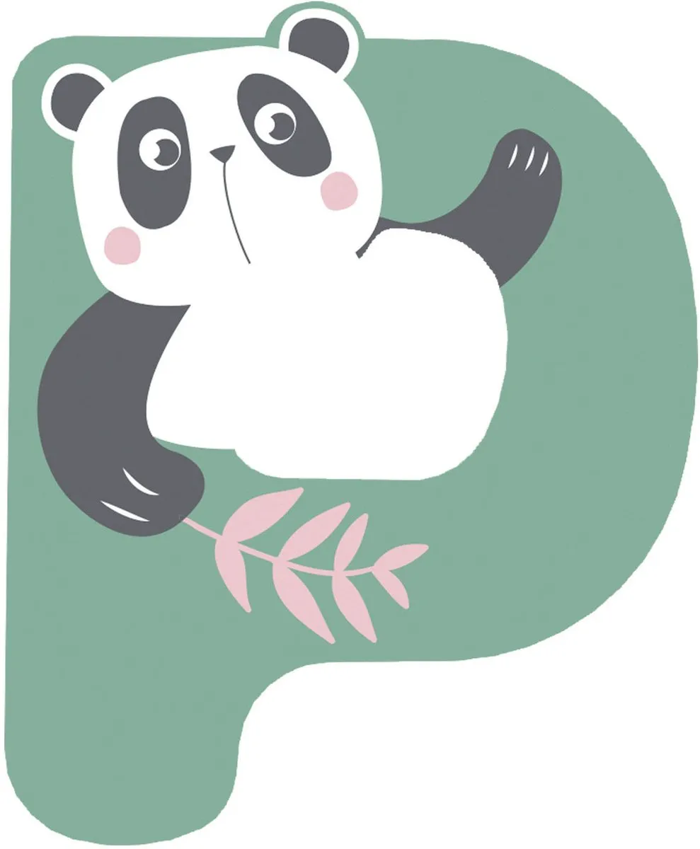 Small Foot Houten Kinderletter P - Multikleur