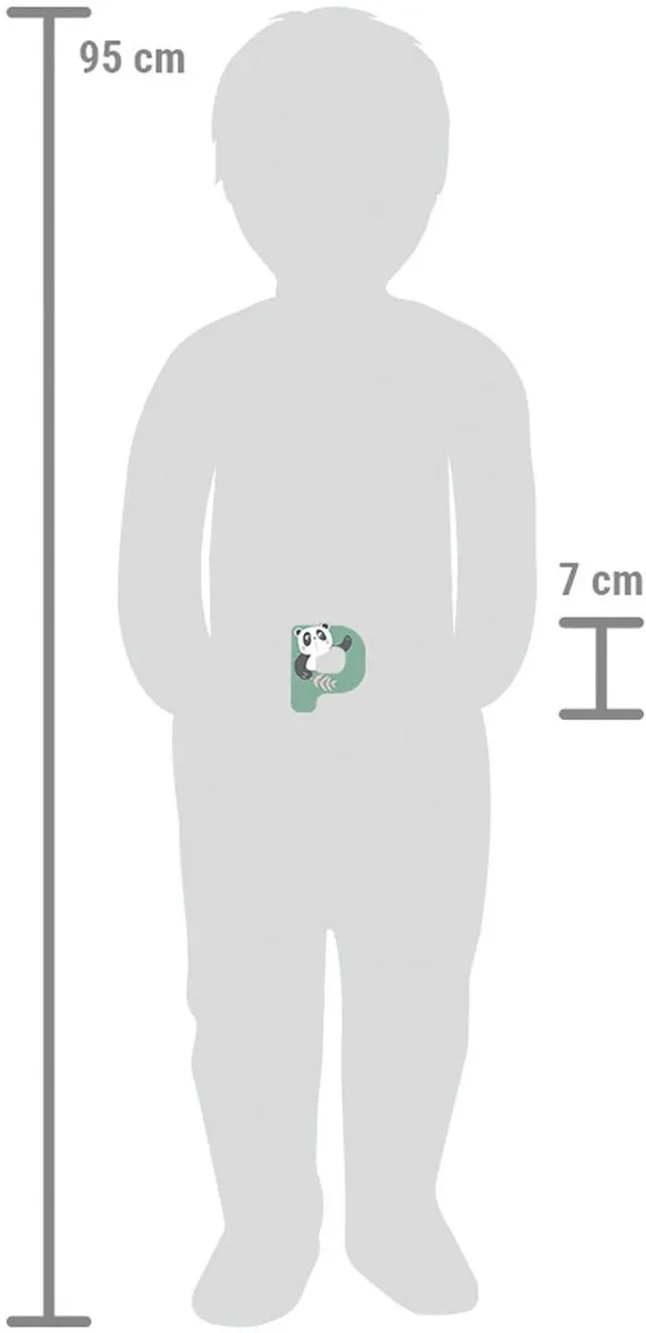 Small Foot Houten Kinderletter P - Multikleur