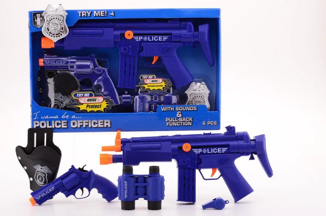 Johntoy Politie Speelset Blauw - 6-delig