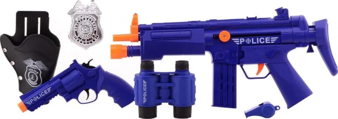 Johntoy Politie Speelset Blauw - 6-delig