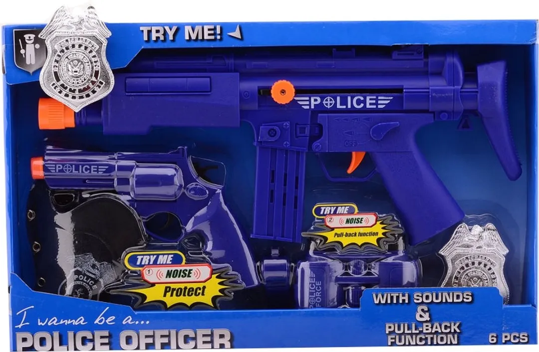Johntoy Politie Speelset Blauw - 6-delig