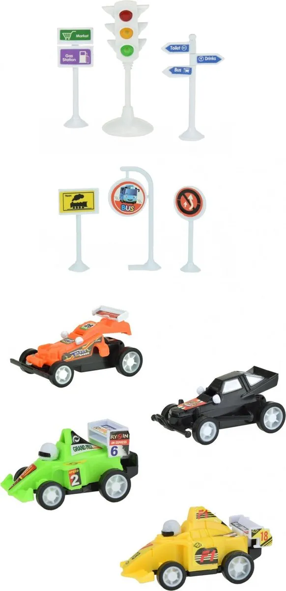 Toi-Toys Raceauto's Multicolor