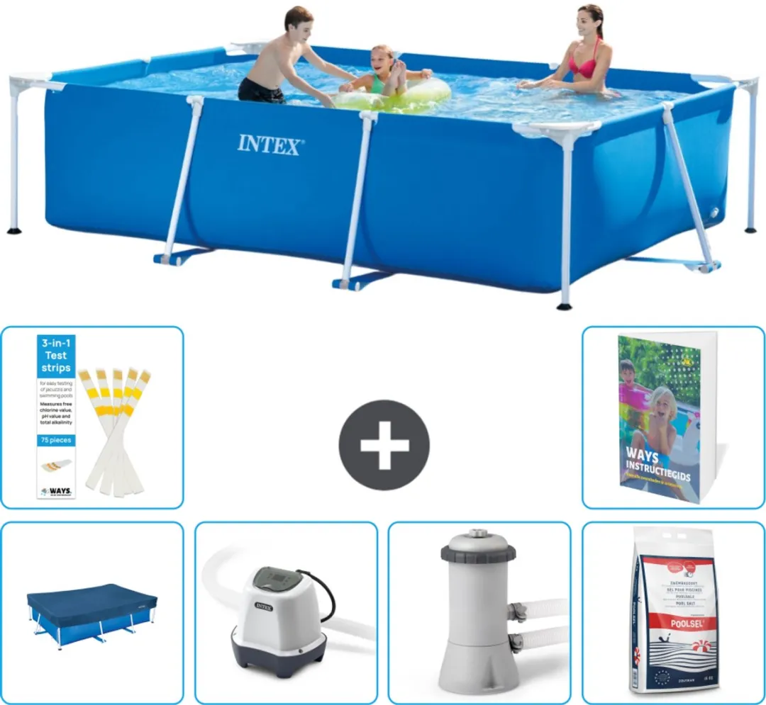 Intex Rechthoekig Frame Zwembad 300x200x75cm