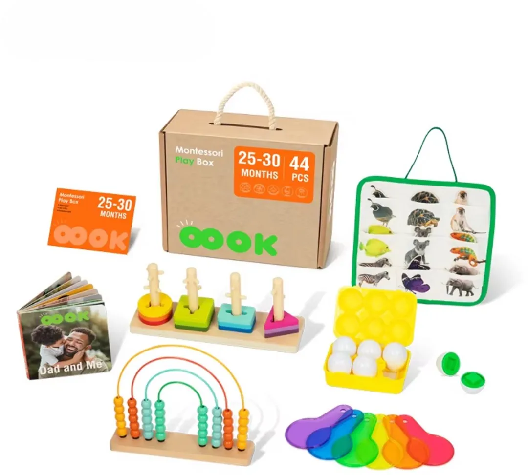 Tooky Toy Montessori Speelgoedbox 44-delig