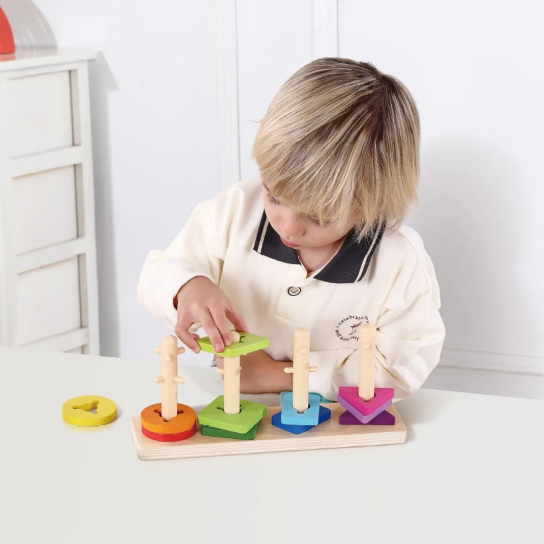 Tooky Toy Montessori Speelgoedbox 44-delig - Multicolor