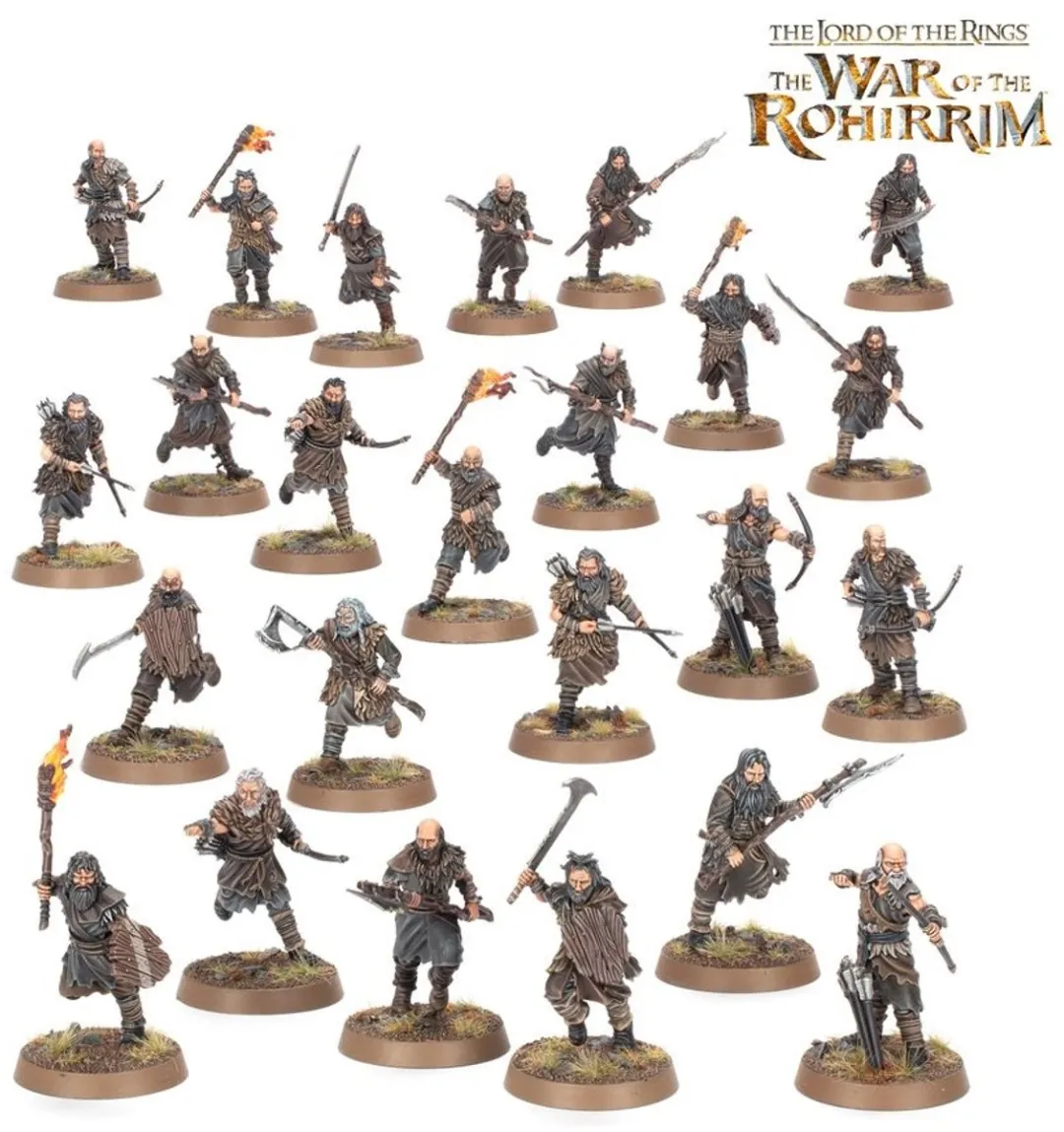 Games Workshop Middle Earth Hill Tribesmen 226 Onderdelen
