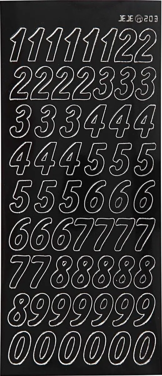 Creativ Company Creotime Stickers Grote Cijfers 10x23cm