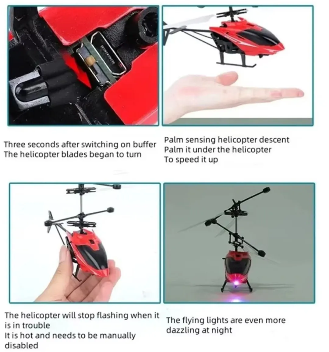 RedParrot Mini Helikopter Drone - Rood