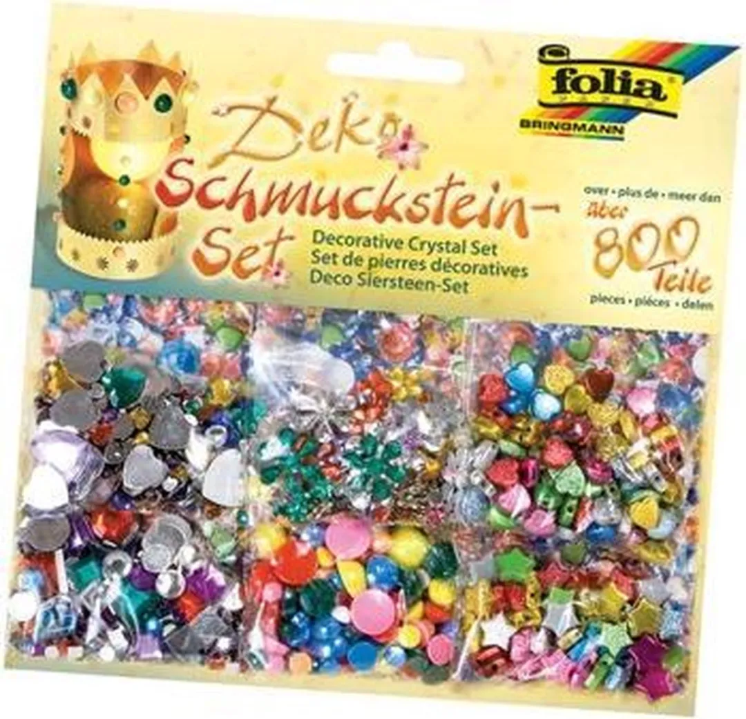 Folia Siersteentjes Assorti - 800 Stuks