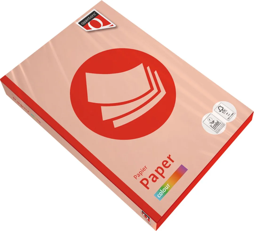 Quantore Kopieerpapier A4 120gr Zalm - 250 Vel