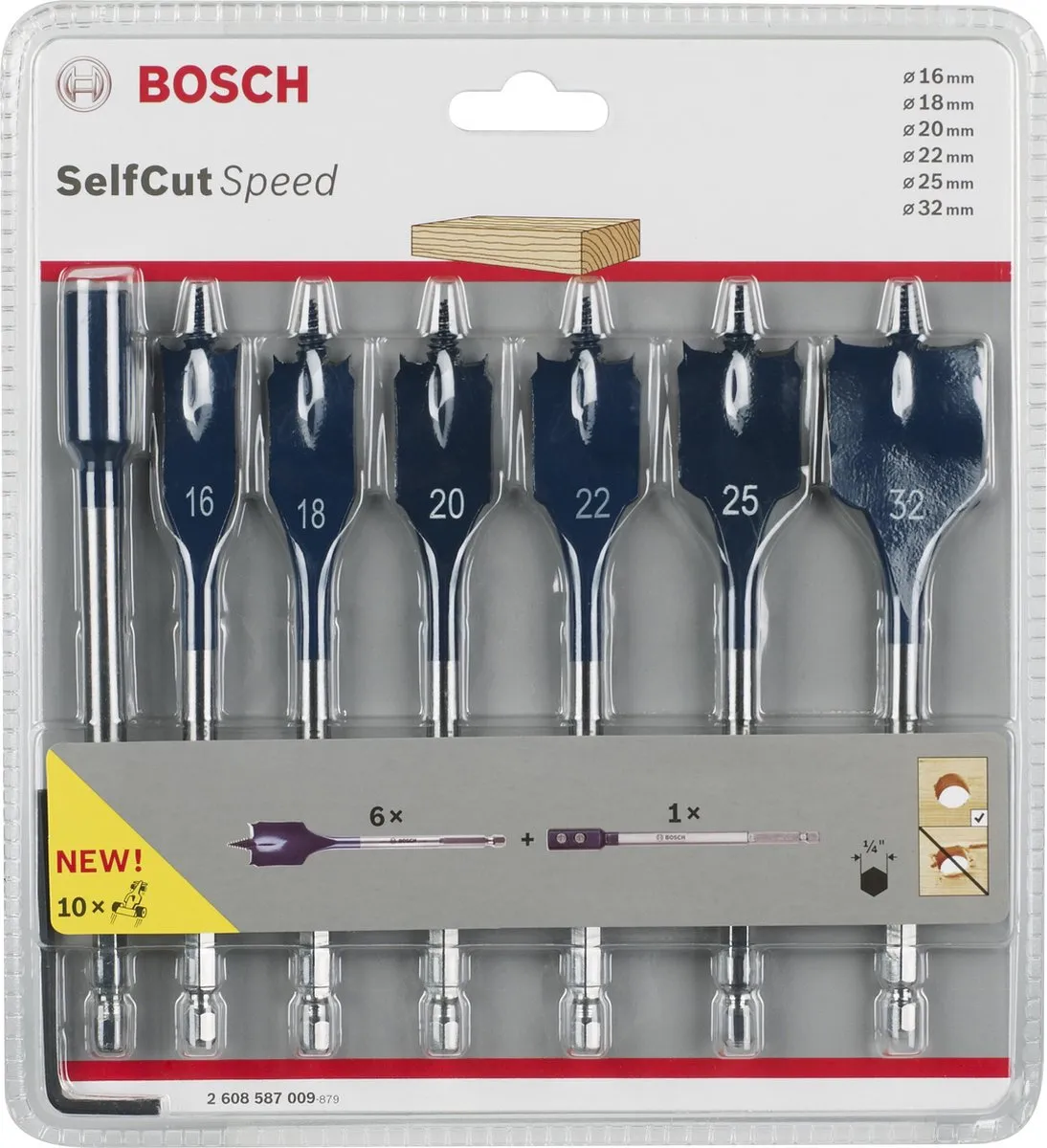 Bosch Self Cut Speed 7-delige Speedborenset - 16-32mm