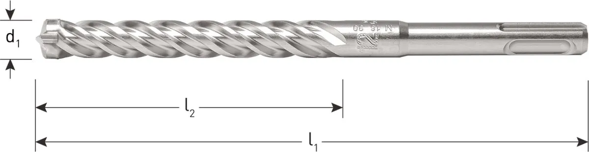 Bosch SDS Plus Betonboor - Hout 0mm