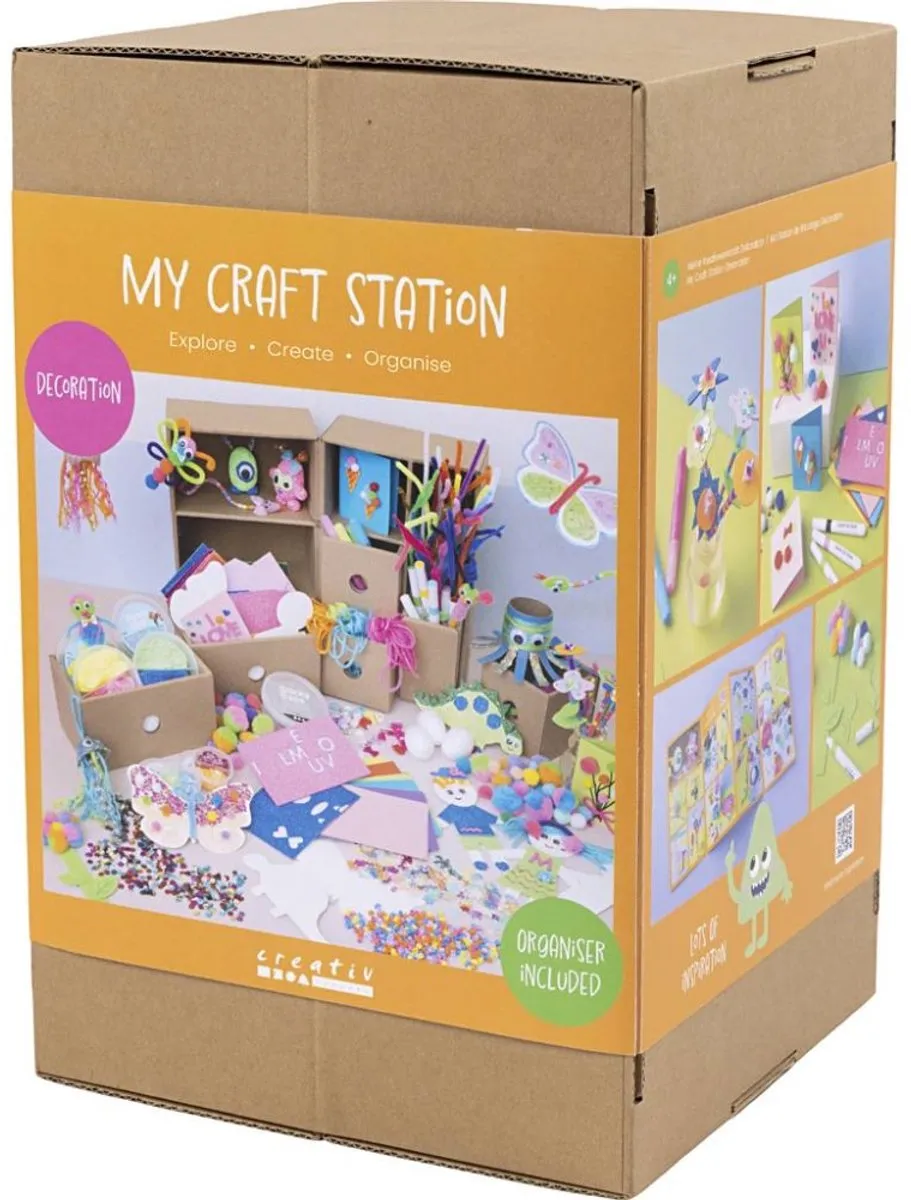 Creativ Company Mijn Knutselstation Decoratie - Meerkleurig