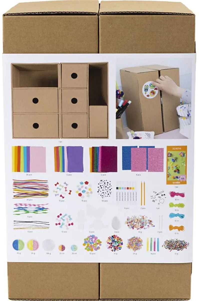 Creativ Company Mijn Knutselstation Decoratie - Meerkleurig