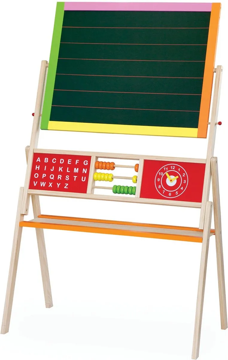 Viga Toys Schoolbord Magnetisch Whiteboard 155cm - Multicolor