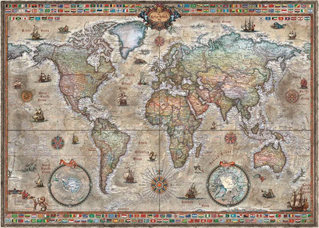 Heye Retro World Puzzel 1000 Stuks