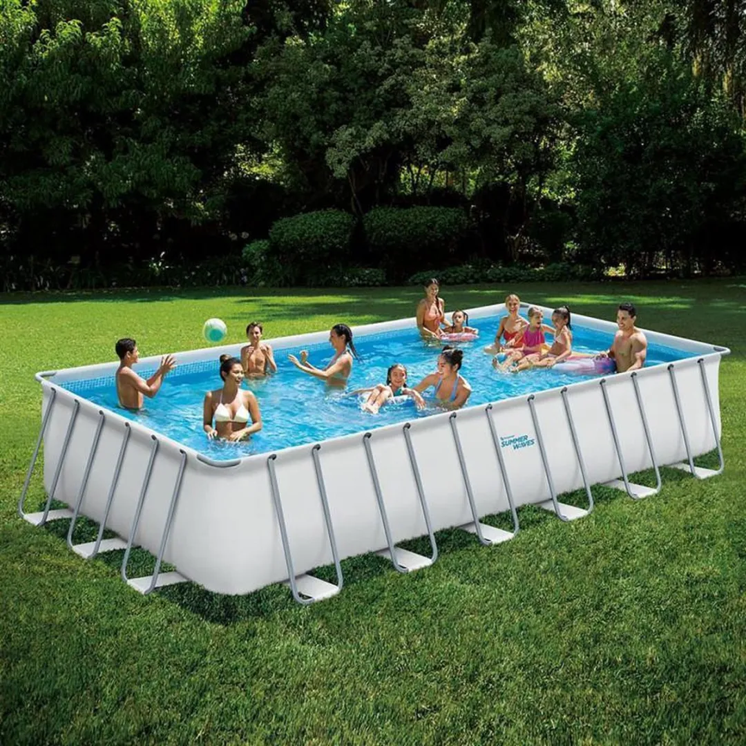 Summer Waves Elite Frame Zwembad 732x366x132cm - Wit