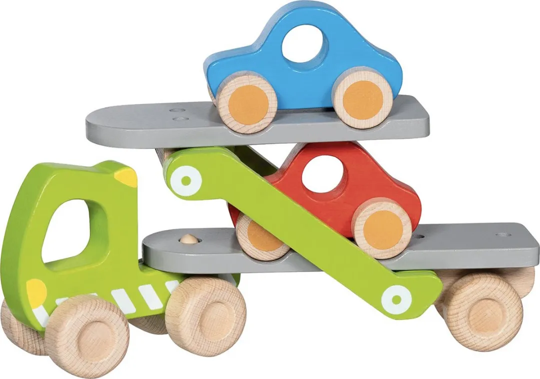 Goki Autotransporter 28/44x8x17,5cm Multikleur - 2 Voertuigen