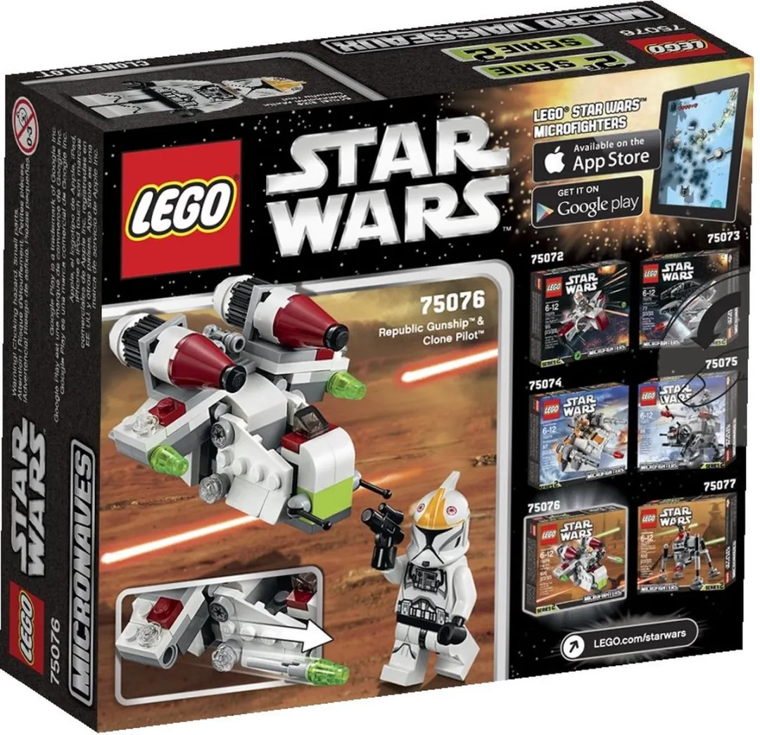 LEGO Star Wars Republic Gunship Microfighter 75076 - 105 Stukken - afbeelding 6 van 7