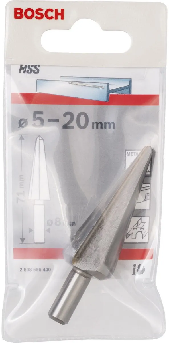 Bosch HSS Cilindrisch Platschilboor 5-20mm - 71mm - Hout