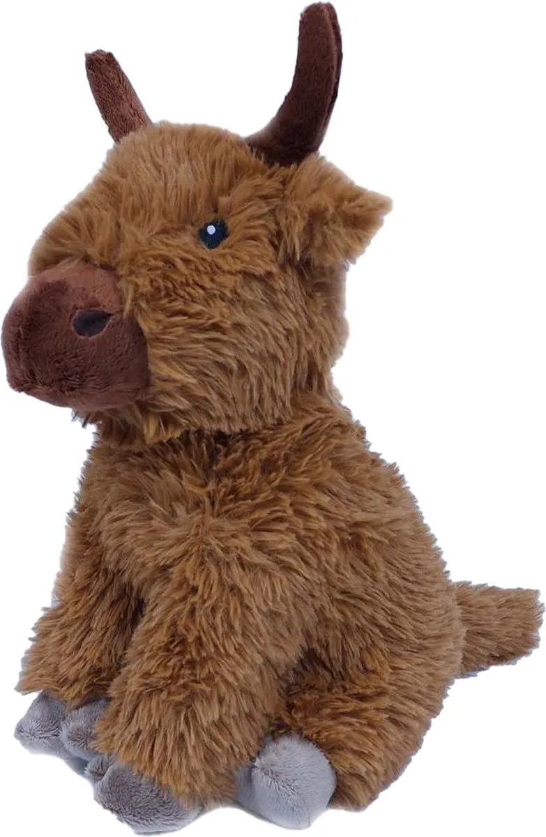 PIA Soft Toys Schotse Hooglander Koe - Bruin 25cm