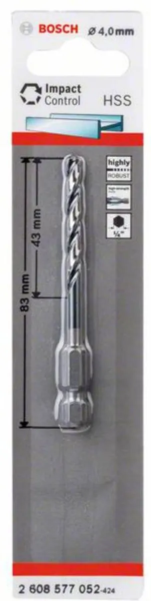 Bosch HSS Klopboormachine 4mm - MPN 2608577052
