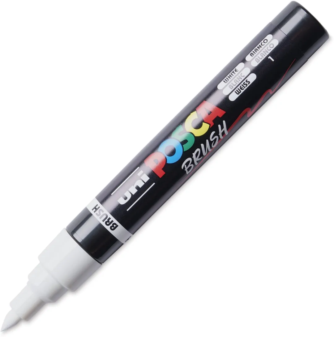 Posca PC-5BR Brushpunt Paintmarker - Wit