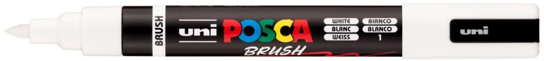 Posca PC-5BR Brushpunt Paintmarker - Wit