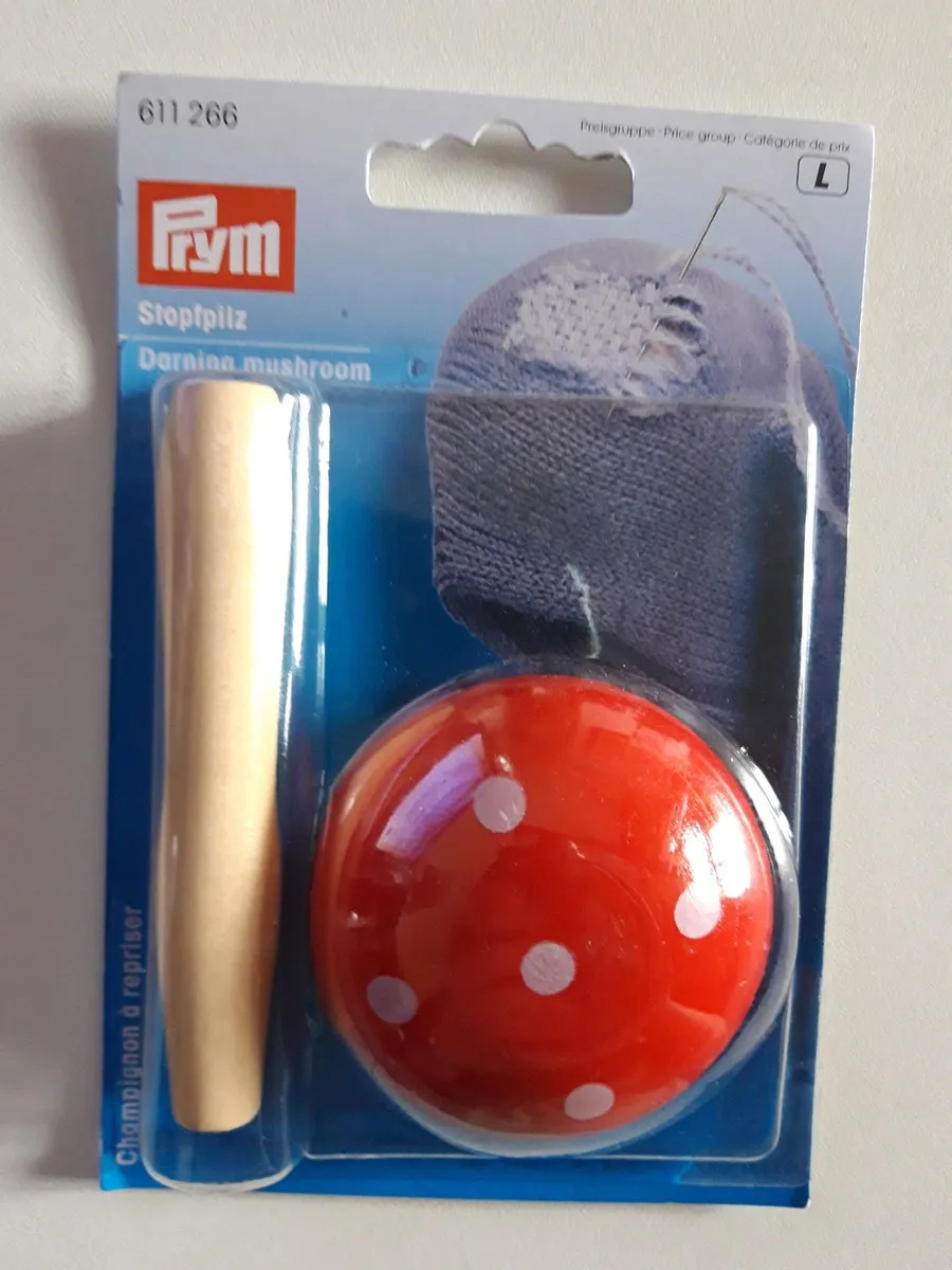 Prym Maasklos Hout Rood met Witte Stippen