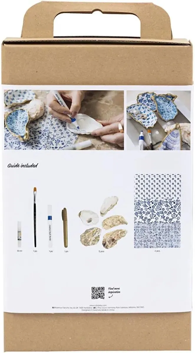 Creativ Company Hobbyset Decoupage Oesterschelpen - Blauw