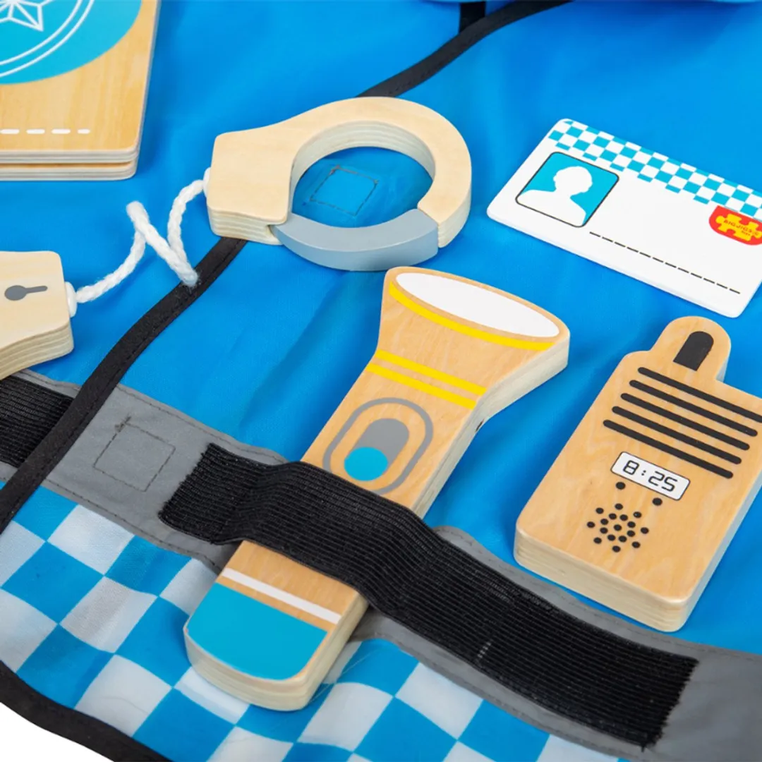 BIGJIGS Politie Verkleedkostuum M - Blauw