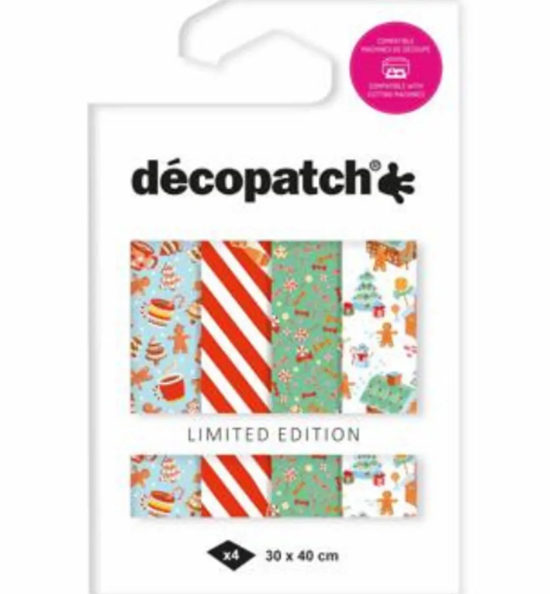 Decopatch Texture Papier Kerst in de keuken Limited Edition