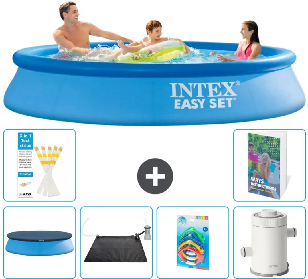 Intex Easy Set Zwembad 305x61cm - Blauw - 7-delig