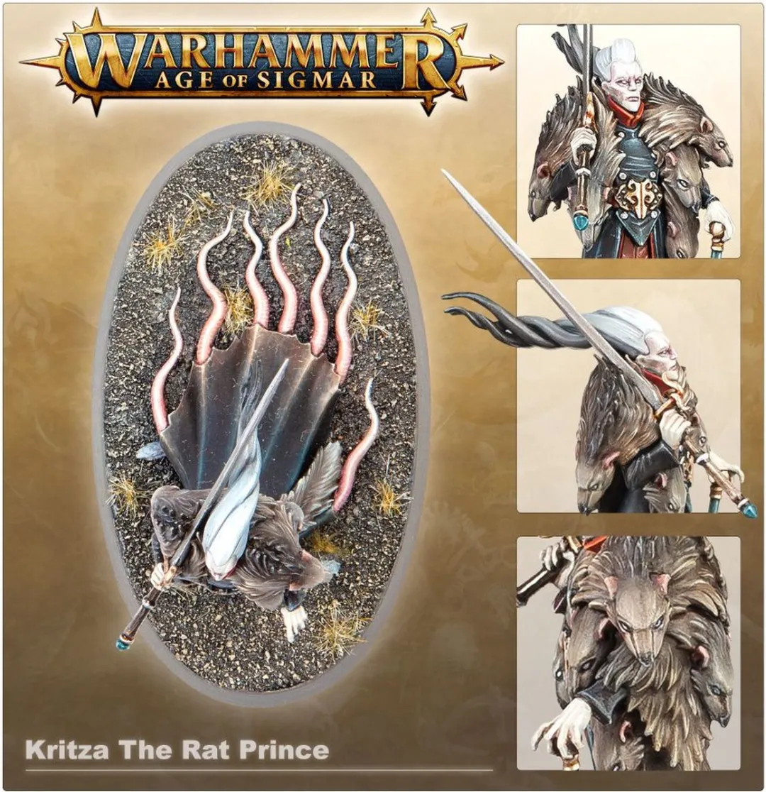 Games Workshop Soulblight Gravelords Kritza the Rat Prince - 9 Onderdelen