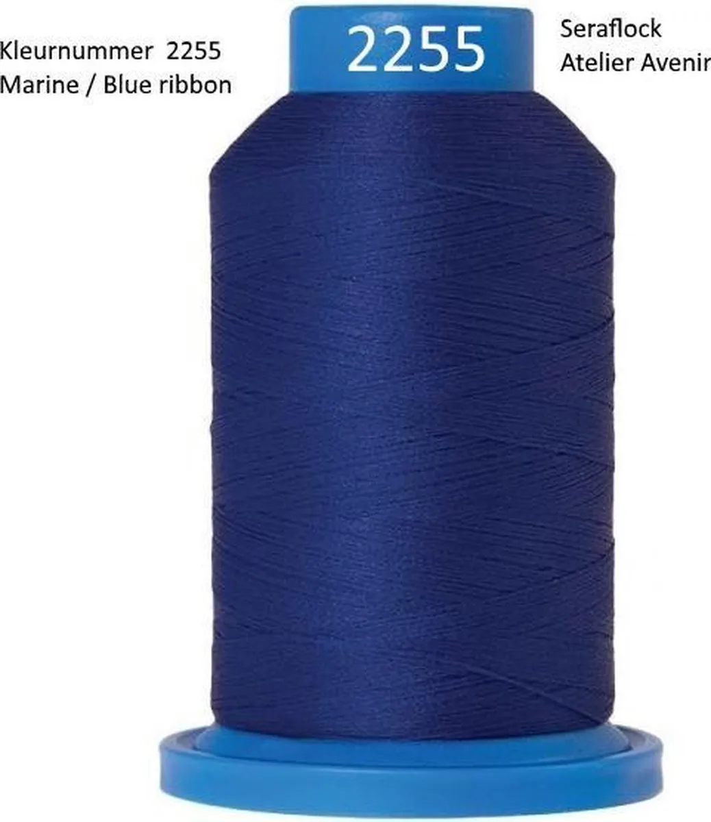 Amann Mettler Seraflock 1000mt #2255-Blue Ribbon Lockgaren - Blauw Lint