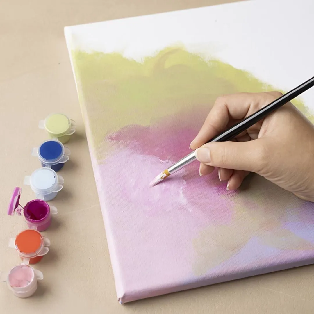 Creativ Company Gespannen Canvas Multicolor 15,8x23,8cm - 280gr - 10 Stuks