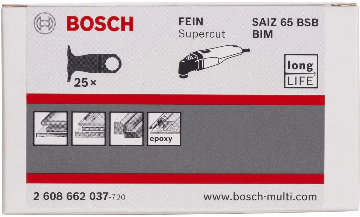 Bosch BIM SAIZ 65 BSB Invalzaagblad - Oscillerend - Hardhout