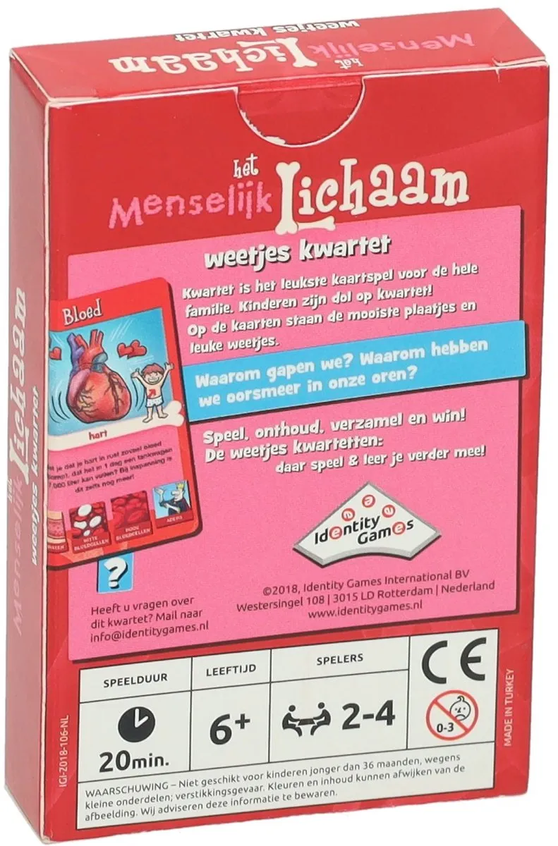 Identity Games Weetjes Kwartet - 4 Spelers