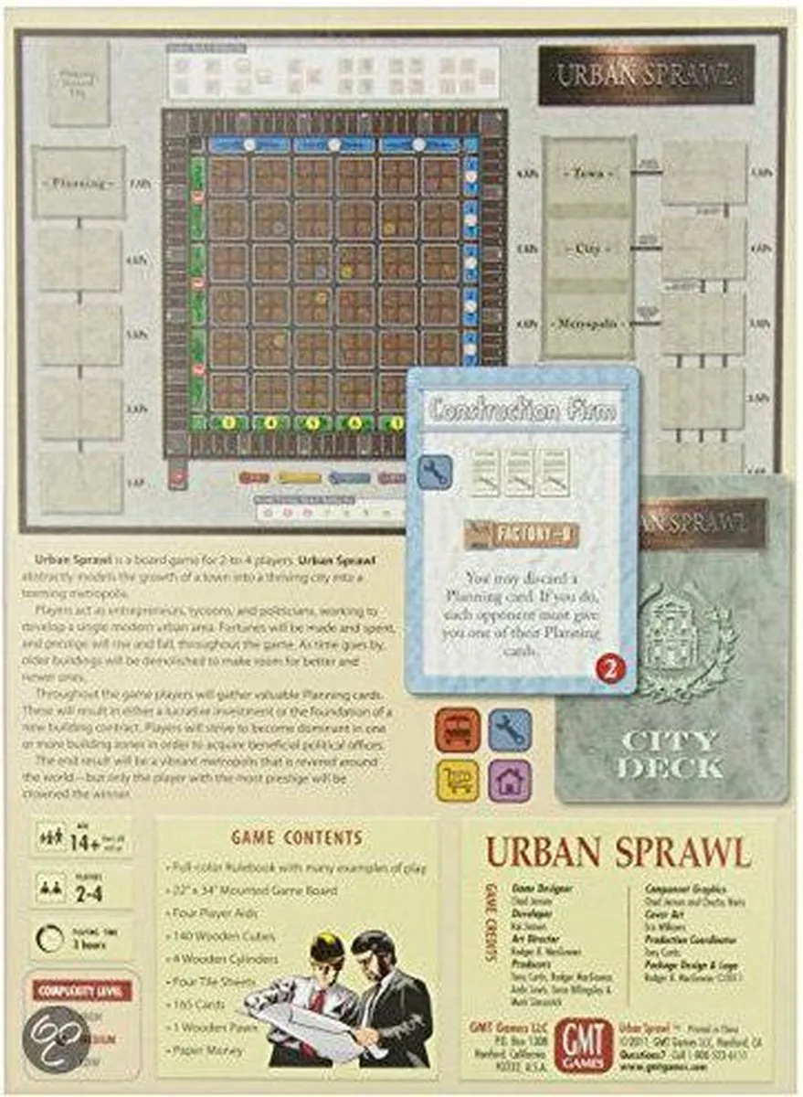 GMT Games Urban Sprawl Bordspel - 2-4 Spelers