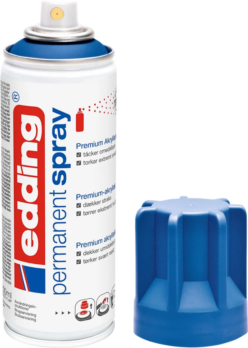 edding 5200 Spuitverf Gentiaanblauw Mat 200ml