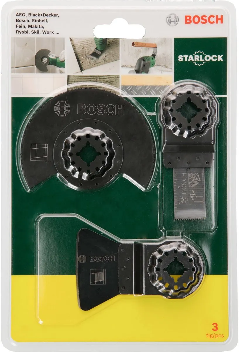 Bosch 2607017324 Tegelset - 3 Stuks - Oscillerend