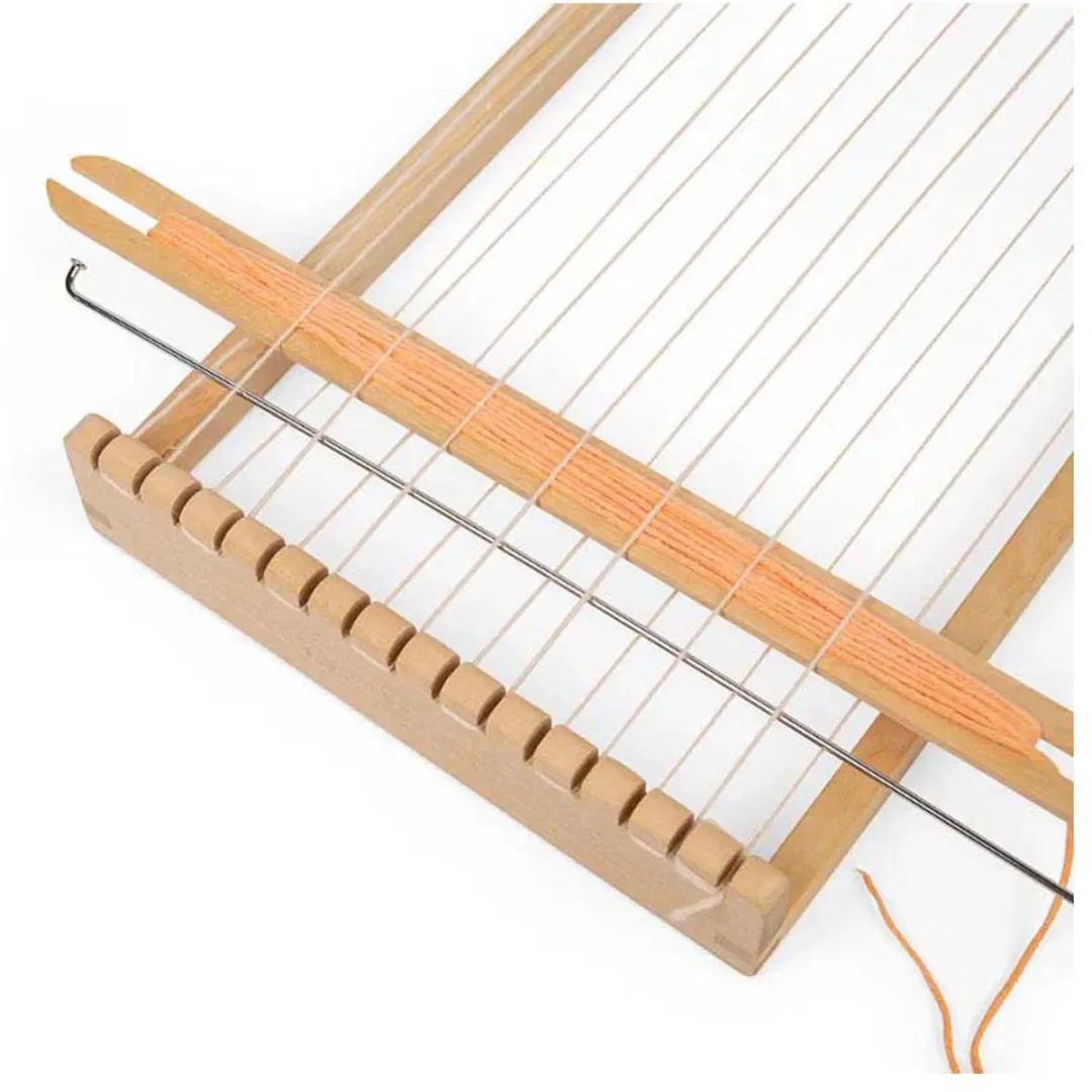 BIGJIGS Houten Weefraam Set 10-delig - Multicolor