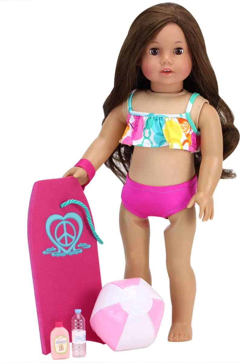 Sophia's by Teamson Kids Bikini & Strandset DRCBS-BB3-UPC - Babypop XS - Multi